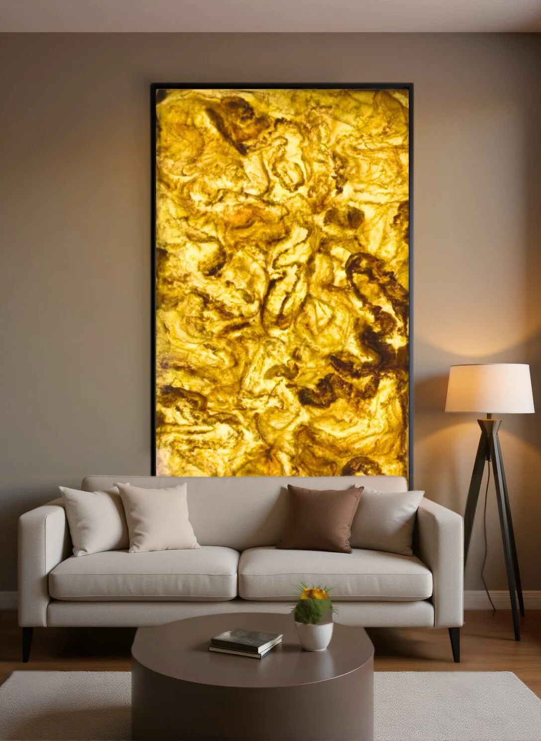 Golden Waves Onyx BackLit Sheet